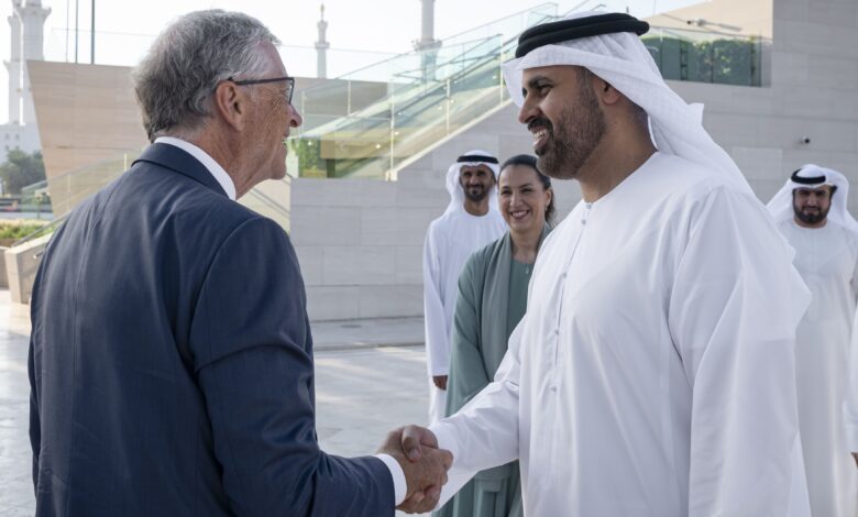 Theyab bin Mohamed bin Zayed, Bill Gates Explore New Avenues for Global Development Theyab bin Mohamed bin Zayed, Bill Gates Explore New Avenues for Global Development