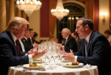 Mark Zuckerberg Joins Donald Trump for Dinner at Mar-a-Lago Estate Mark Zuckerberg Joins Donald Trump for Dinner at Mar-a-Lago Estate