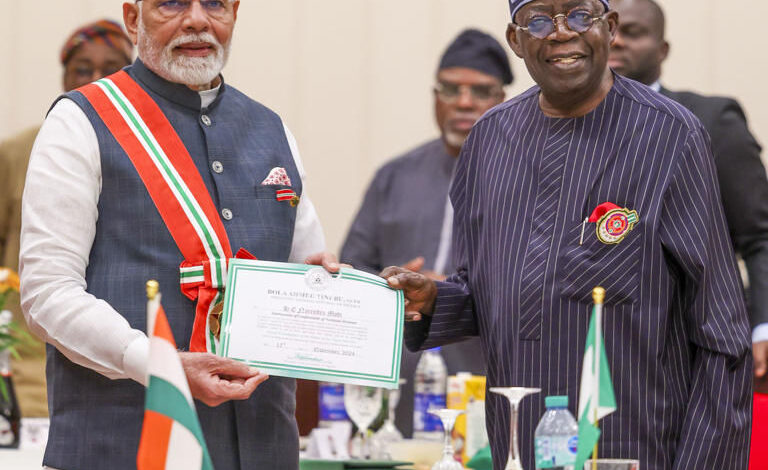 PM Modi Awarded Nigeria’s GCON, Joins Queen Elizabeth in Exclusive Honor PM Modi Awarded Nigeria's GCON, Joins Queen Elizabeth in Exclusive Honor