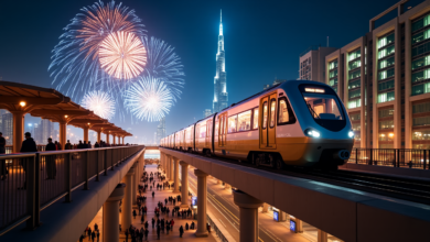 Metro Dubai Operates Nonstop for 43 Hours on New Year’s Eve Metro Dubai Operates Nonstop for 43 Hours on New Year's Eve