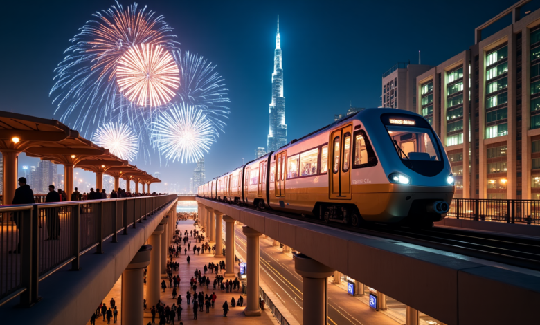 Metro Dubai Operates Nonstop for 43 Hours on New Year’s Eve Metro Dubai Operates Nonstop for 43 Hours on New Year's Eve