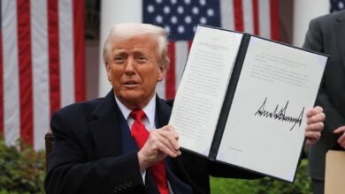 Trump Defies Wall Street as Market Plunges Over Tariffs