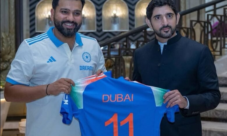Team India Presents Exclusive ‘Dubai 11’ Jersey to Sheik Hamdan Team India Presents Exclusive ‘Dubai 11’ Jersey to Sheik Hamdan