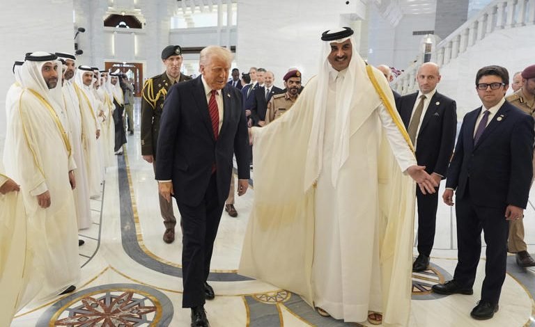 Qatar Rolls Out Royal Welcome as Trump Lands in Doha Qatar Rolls Out Royal Welcome as Trump Lands in Doha