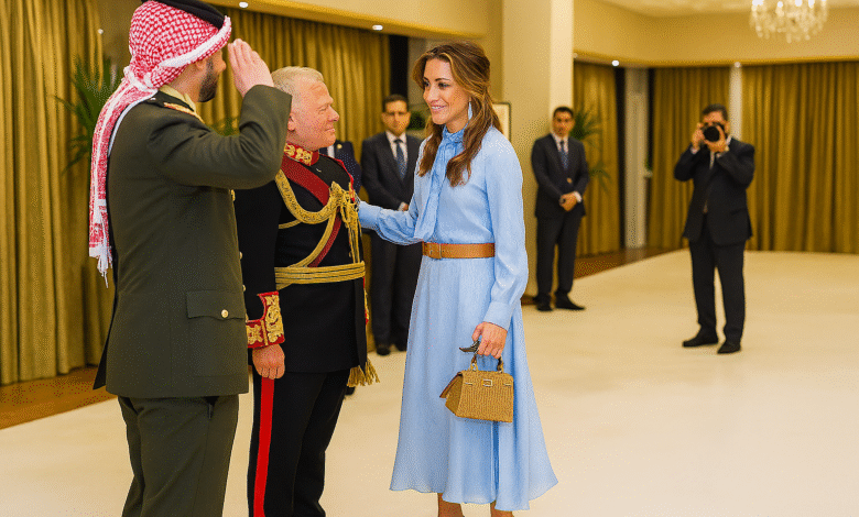 - Magazine Queen Rania Stuns in Royal Blue at Jordan Parliament Opening Queen Rania Stuns in Royal Blue at Jordan Parliament Opening