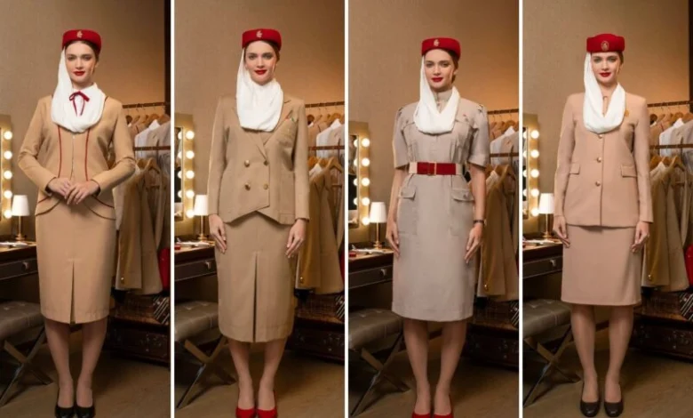 Emirates Cabin Crew Uniform Through Four Decades - Magazine Emirates Cabin Crew Uniform Through Four Decades Emirates Cabin Crew Uniform Through Four Decades