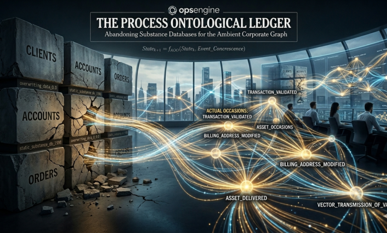 THE PROCESS ONTOLOGICAL LEDGER: Abandoning Substance Databases for the Ambient Corporate Graph